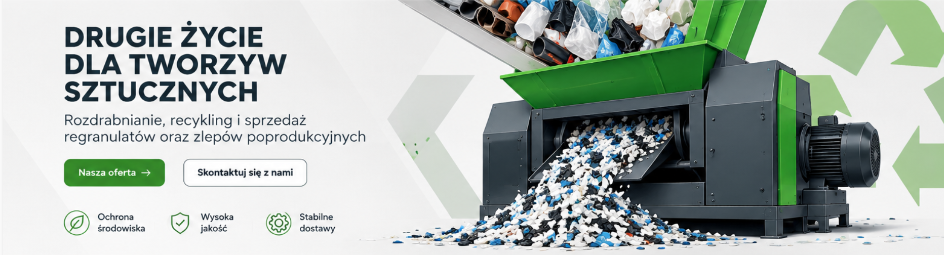 Mill grinding plastic waste