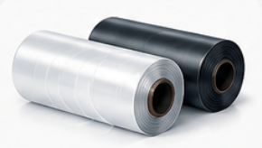 Plastic film waste for grinding
