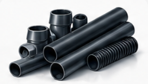 Plastic pipes and profiles for shredding